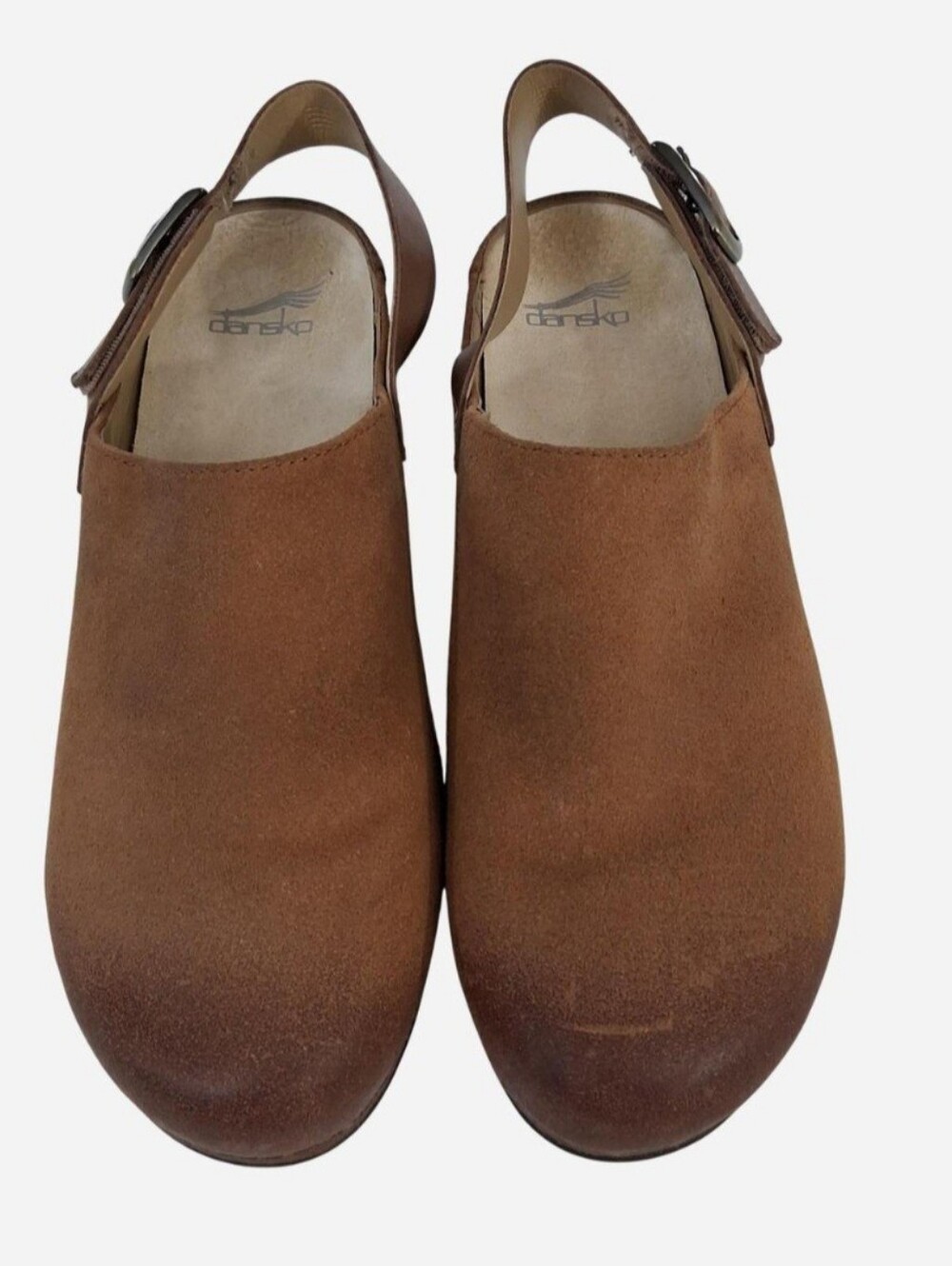 Dansko Merrin Suede Leather Slingback Clogs EU 40 US 9.5 - 10